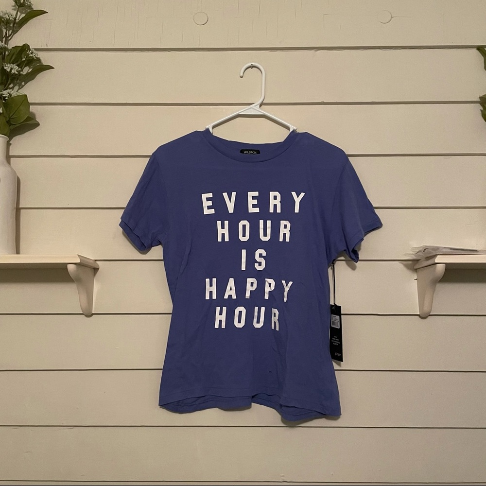 Wildfox Always Happy KEKE T-Shirt NWT